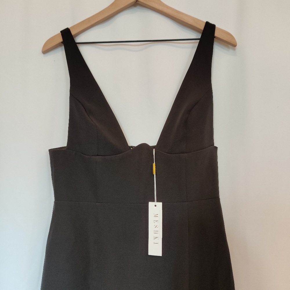 Meshki NWT Women Black Lillian Gown Dress - Picture 2 of 12